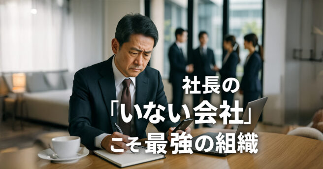 社長の“いない会社”こそ、最強の組織
